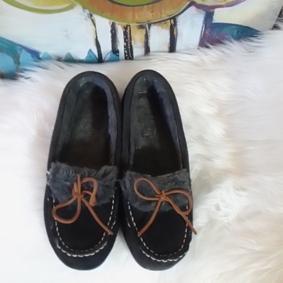 Natural Reflections Fur-Lined Suede Moccasins for Ladies - Picture 5 of 8